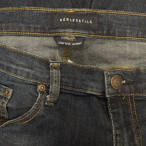 Aeropostale low rise skinny jeans